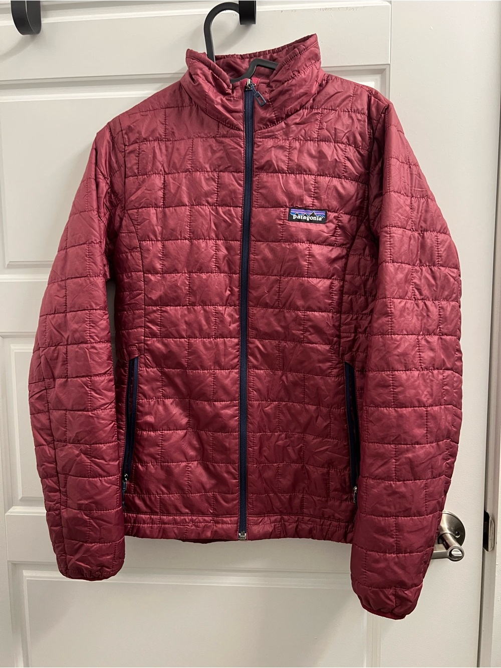 Patagonia Women’s Nano Puff Insulated Puffer Burgundy Quilted Jacket S